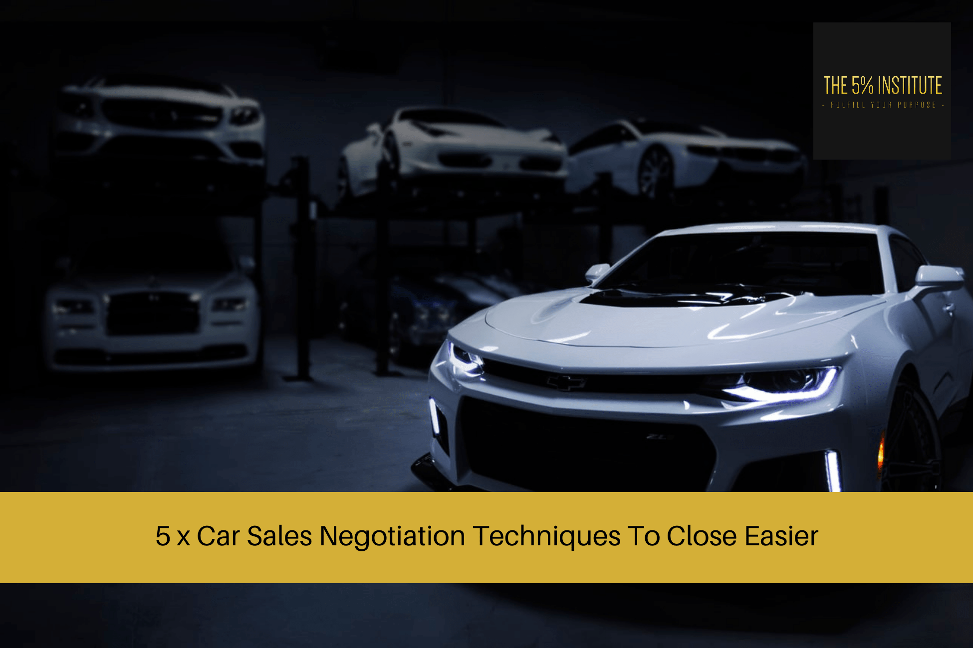 Car Sales Negotiation Techniques