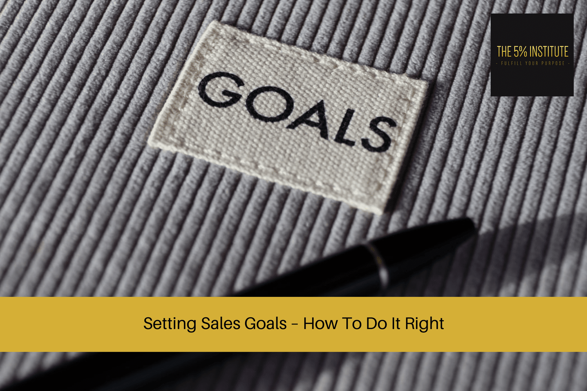 setting sales goals