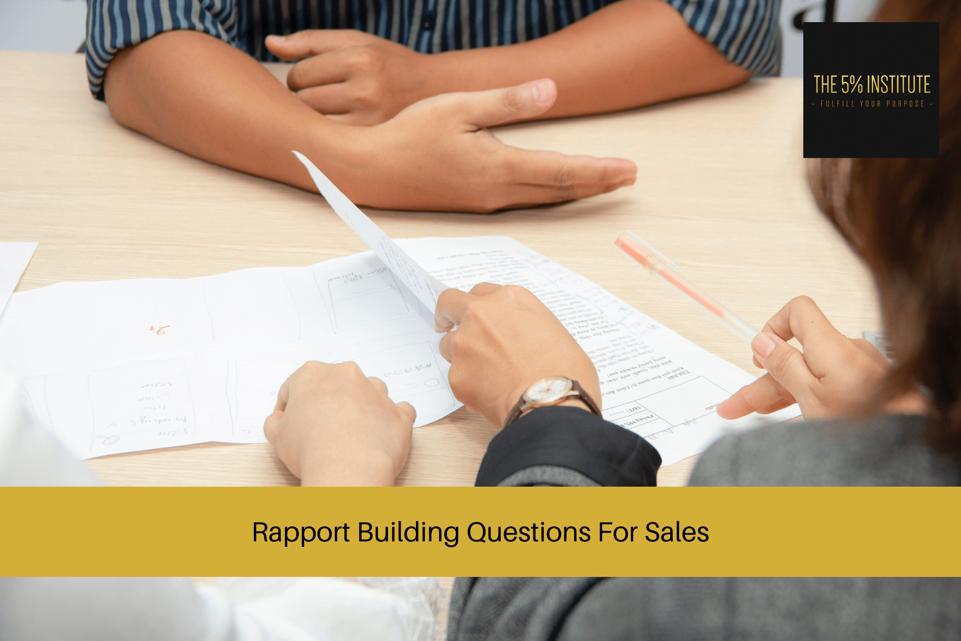 Rapport Building Questions For Sales